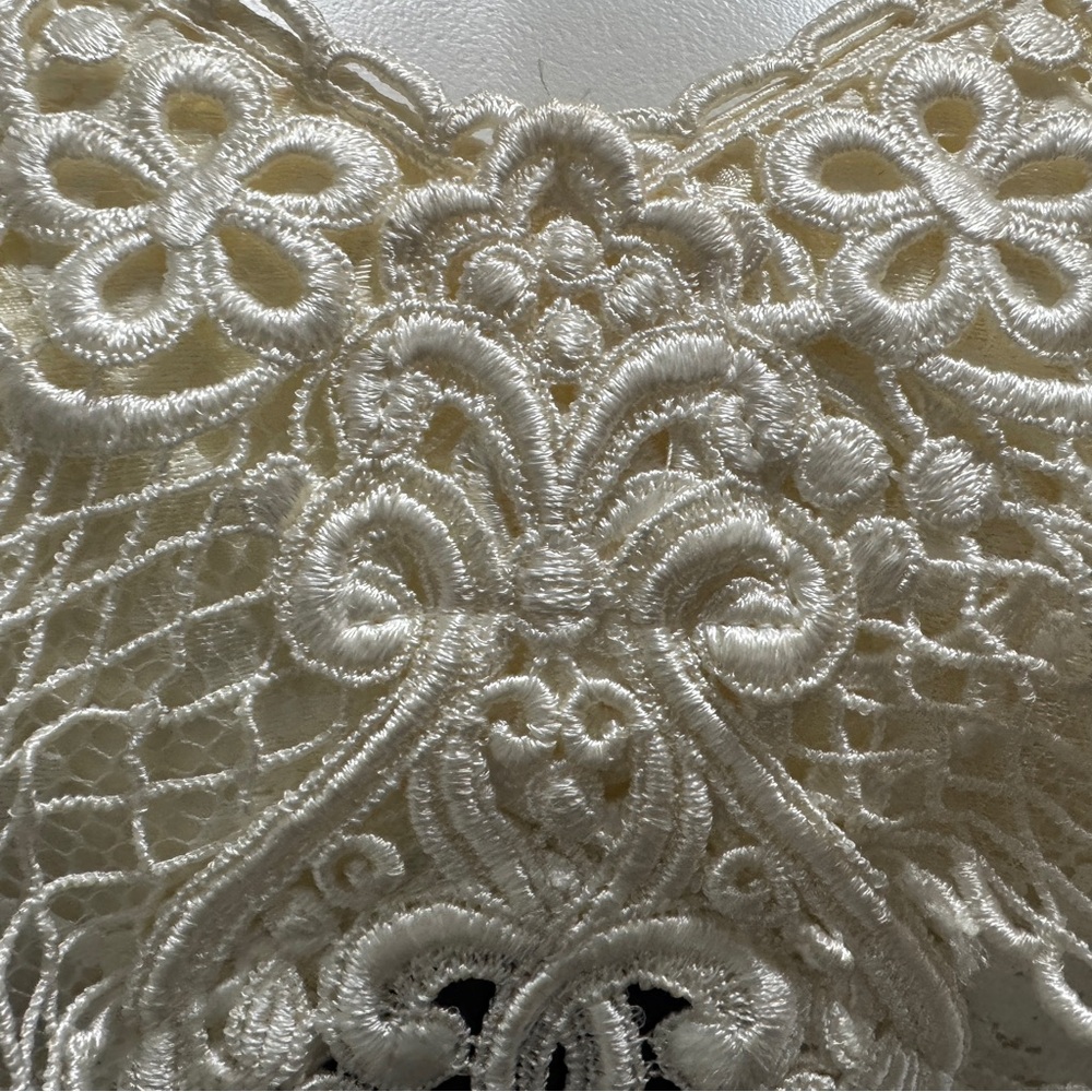 Vintage Scott McClintock Victorian Lace Formal Dress Size 6 (Missing 2 buttons) - Picture 3 of 13